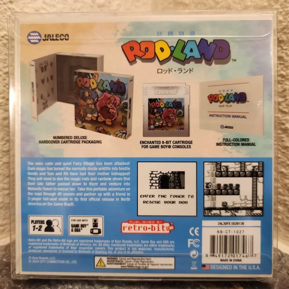 Game - Rod Land (NEW) - Game Boy - Retro-bit - Nintendo